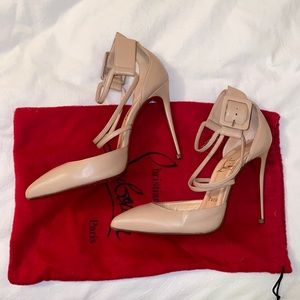 Christian Louboutin nude heels size 37